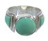 Genuine Sterling Silver And Turquoise Ring Size 8 RX81077